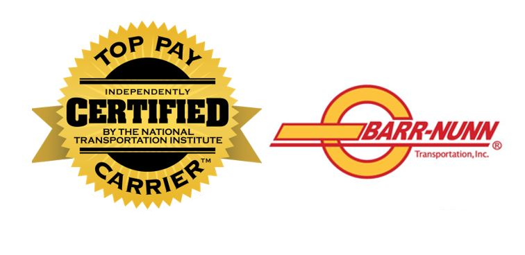 Top Pay Certified logo and Barr-Nunn Transportation logo