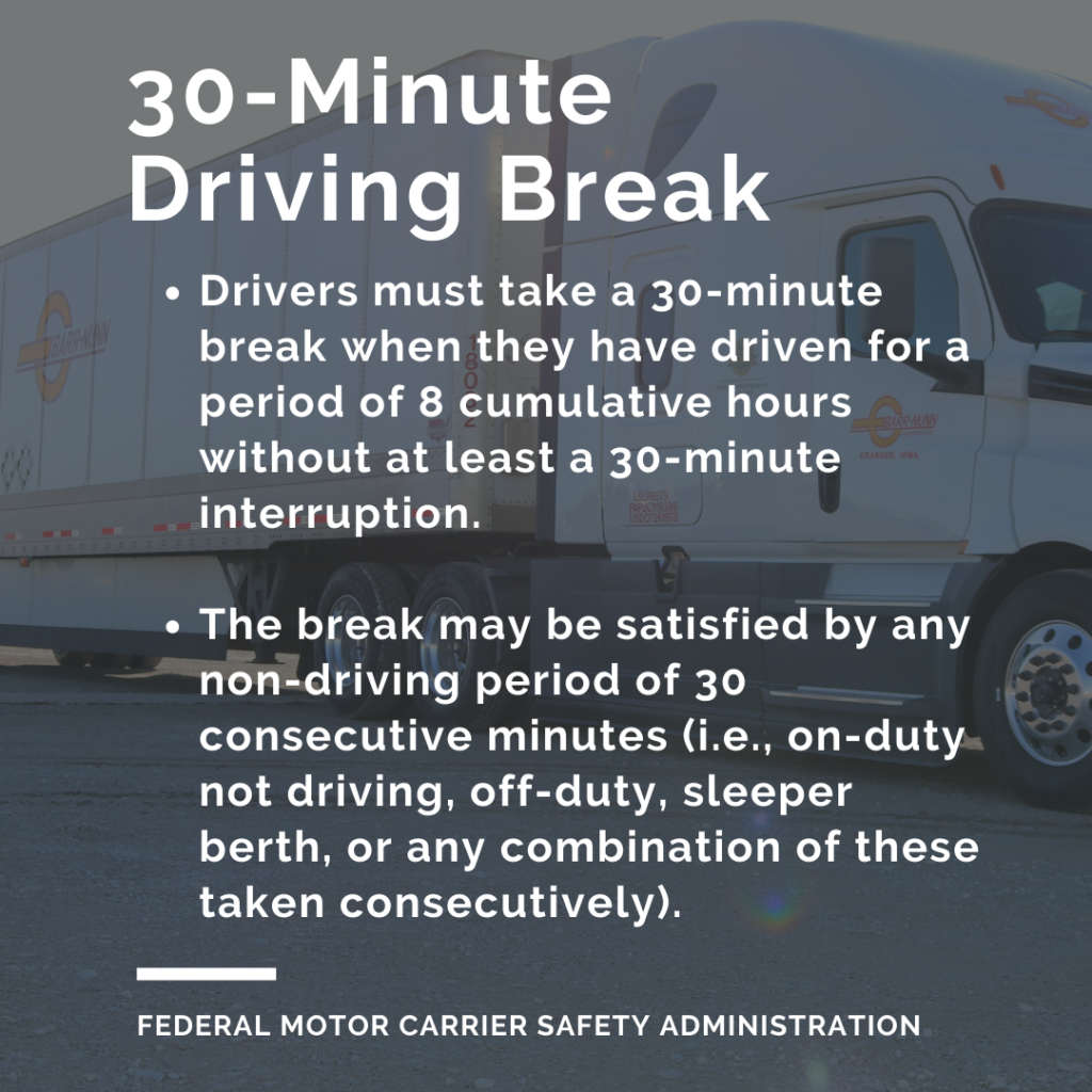 30-Minute Driving Break