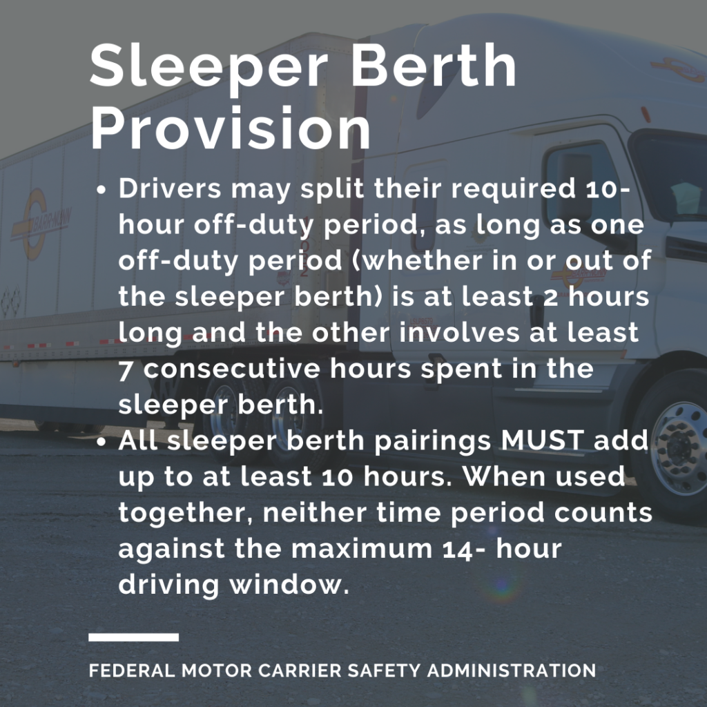 Sleeper Berth Provision